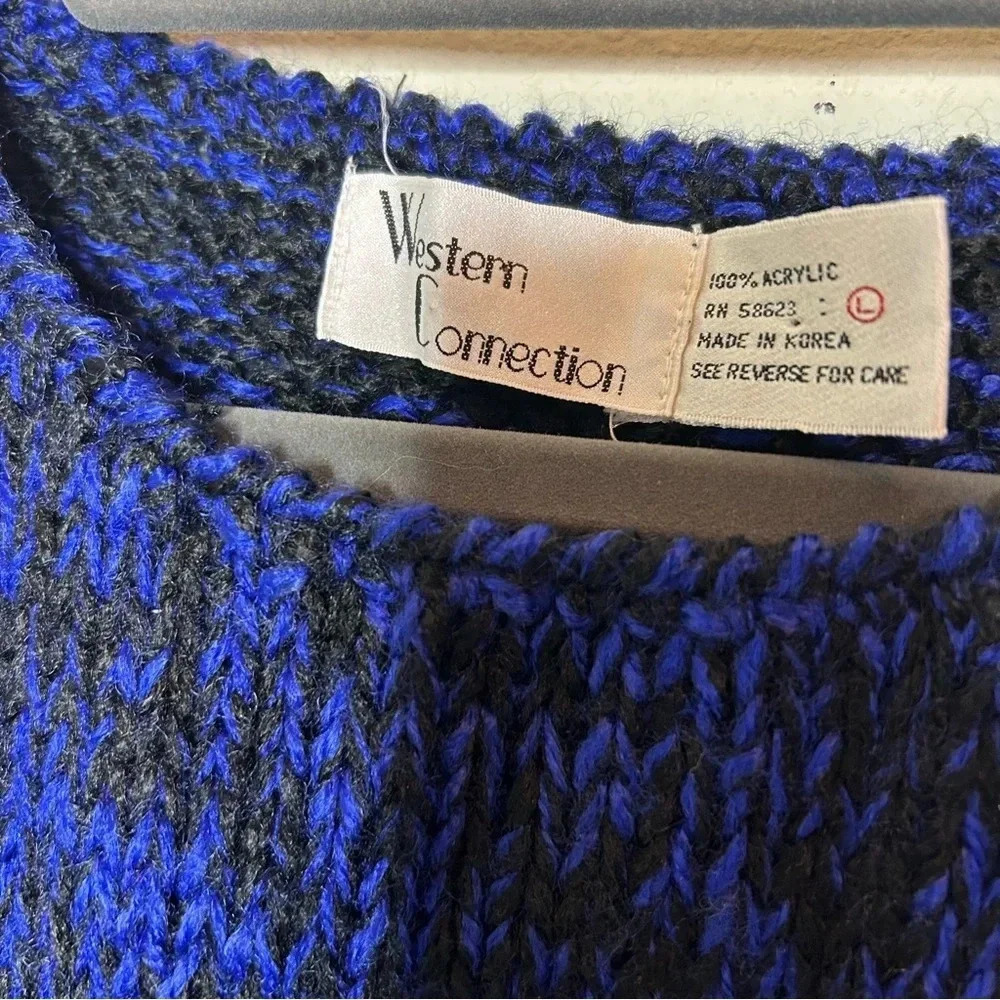 Vintage Western Connection Knit Sweater Size Large - Picture 4 of 7